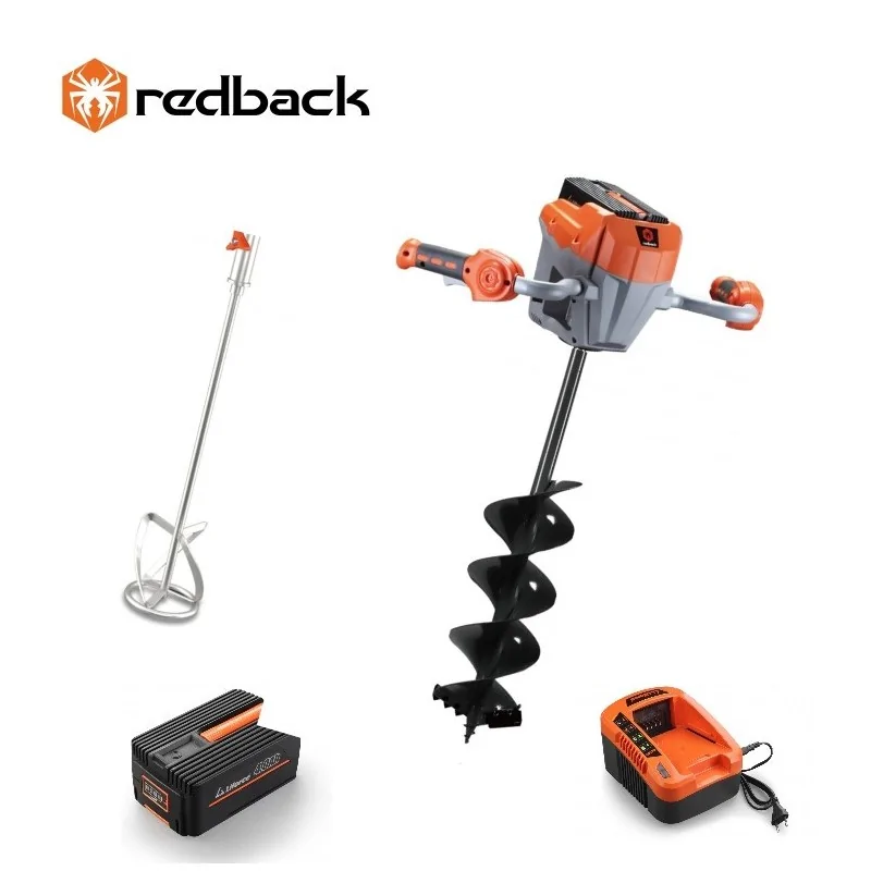 Redback Pachet E808T+E805C+E806C+EP40+EC20 Cap motor antrenare, paleta, burghiu, acumulator, incarcator REDBACK - 1