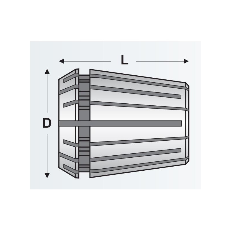 Bucsa elastica ER 25 pentru freze precise