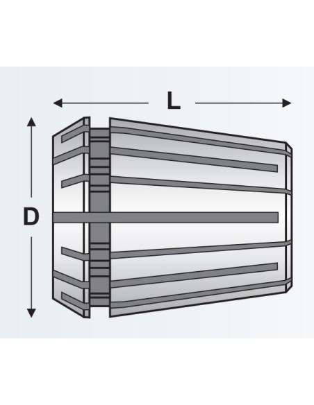 Bucsa elastica ER 25 pentru freze precise