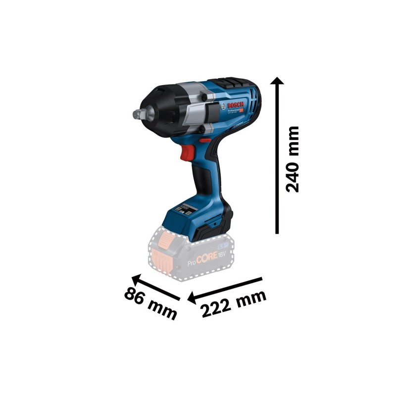 Surubelnita cu impact Bosch 18V, Putere 1000Nm