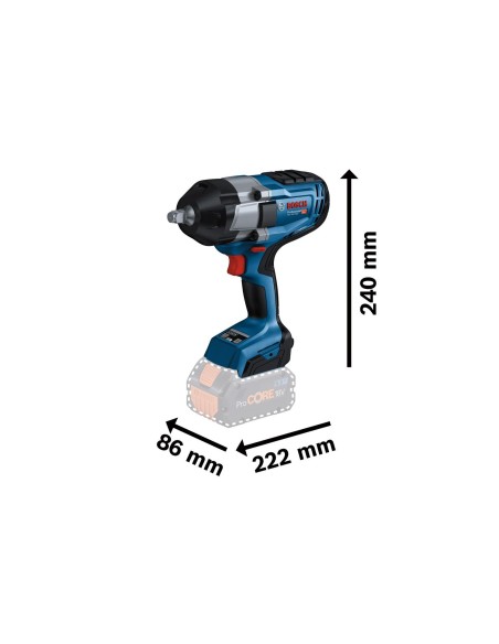 Surubelnita cu impact Bosch 18V, Putere 1000Nm