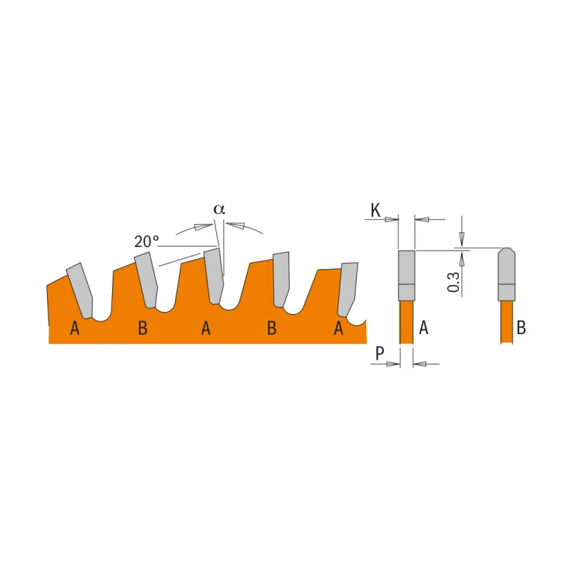 Panza circulara versatile pentru materiale neferoase