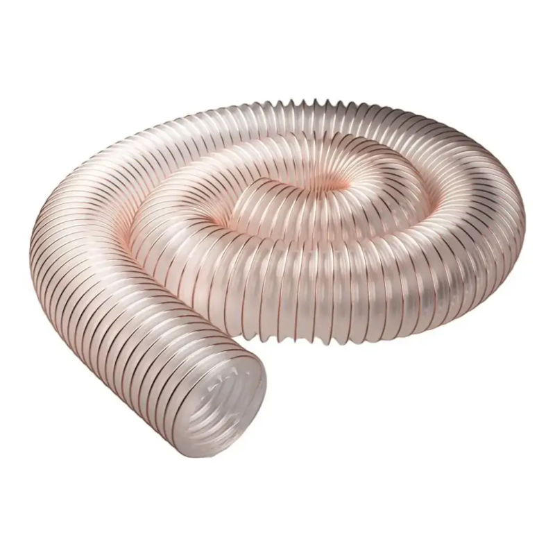 Furtun PU 60 mm antistatic cu spirala otel