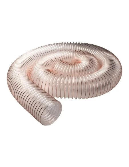 Furtun PU 60 mm antistatic cu spirala otel