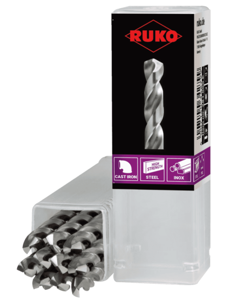 Burghiu elicoidal RUKO 9,2 mm, ideal pentru metal