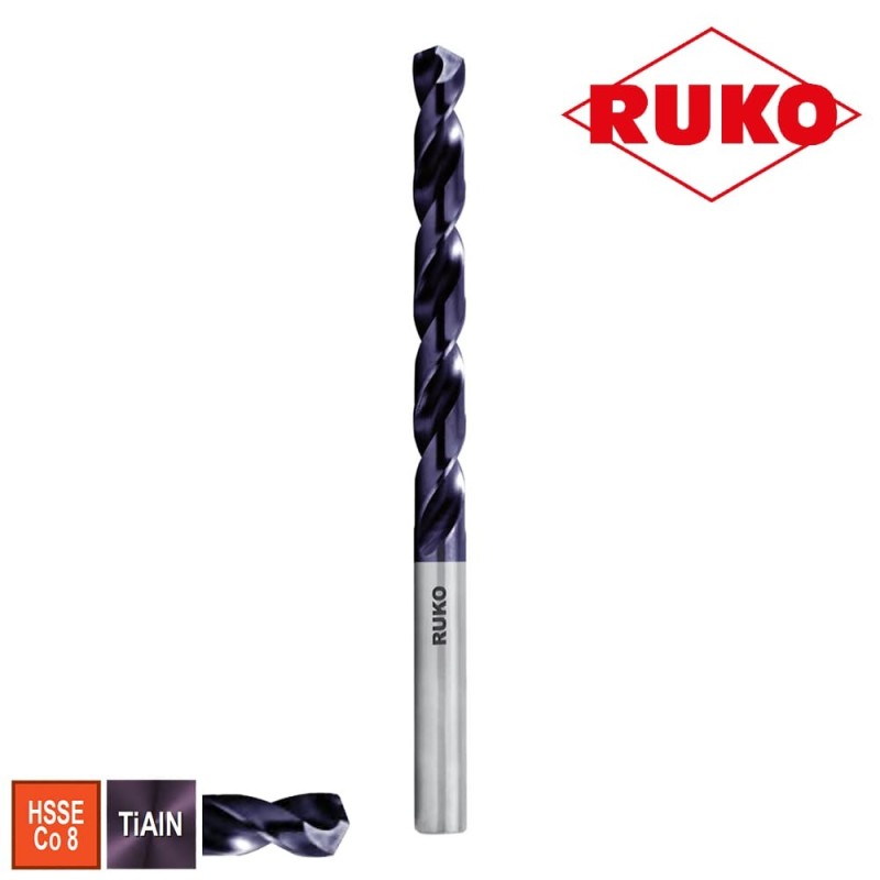 Burghiu elicoidal RUKO TiAIN 8.6 mm performant