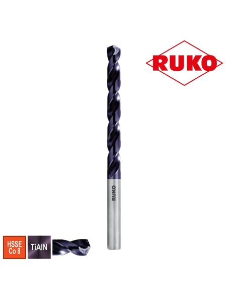 Burghiu elicoidal RUKO TiAIN 8.6 mm performant