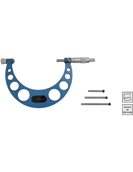 Micrometru exterior FORMAT, precizie de 0.01 mm