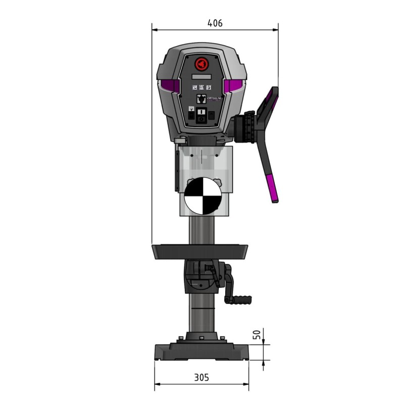 Masina de gaurit OPTIdrill DP 26-T pentru precizie industriala