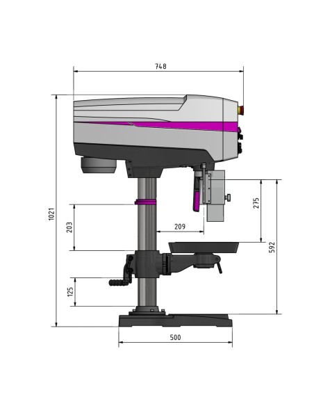 Masina de gaurit OPTIdrill DP 26-T pentru precizie industriala