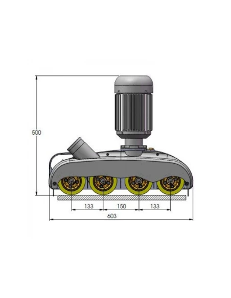 Dispozitiv de avans mecanic Feedmax 48 cu 4 role robuste