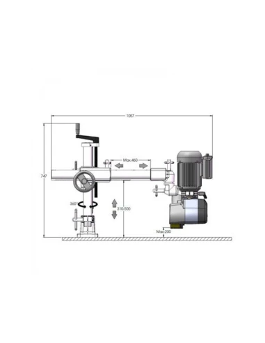 Dispozitiv de avans mecanic Feedmax 48 cu 4 role robuste