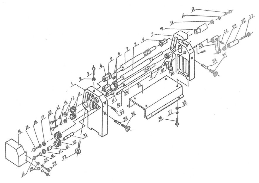 Masini de roluit tabla manuale - diagrama