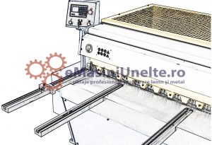 ghilotina motorizata - ajustare dispozitiv de fixare - emasiniunelte.ro